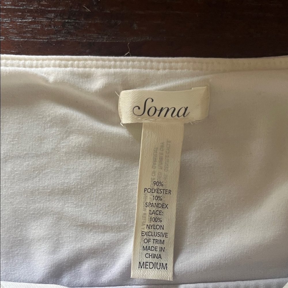 Soma Black and White w Lace and Jewel Detail Pajama Set Sz M - Picture 2 of 14